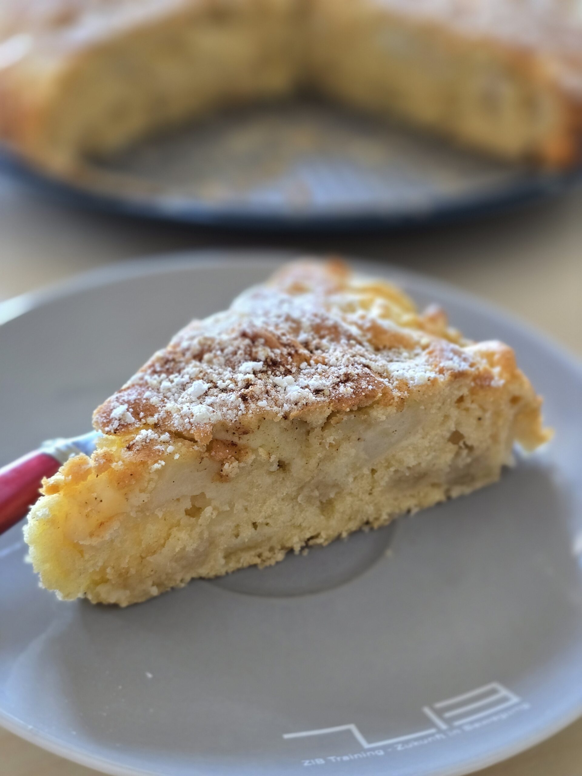 ein Stück Apfelkuchen